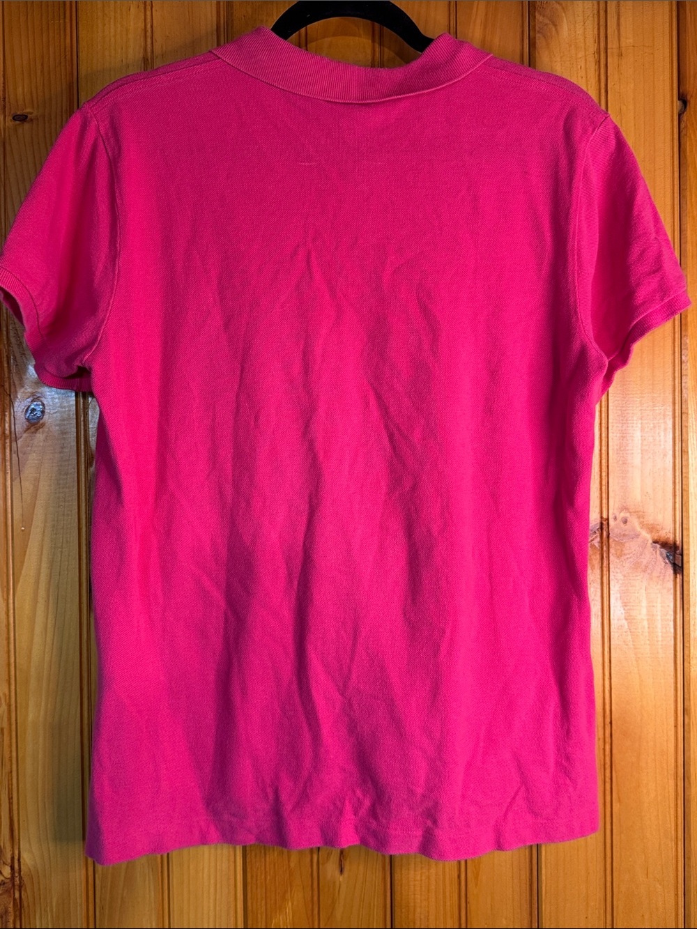 Ralph Lauren Classic Fit Women’s Hot Pink Polo with Lime Green Pony - Picture 9 of 9